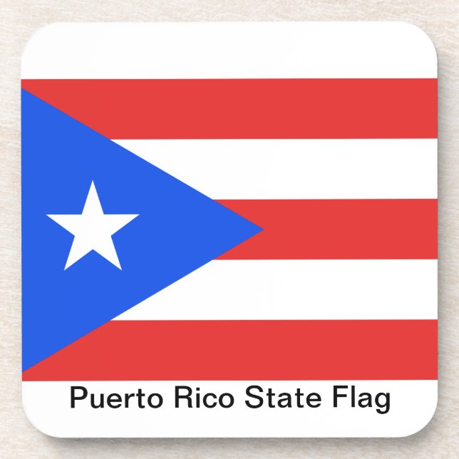Posavasos Bandera de Puerto Rico (Frente)