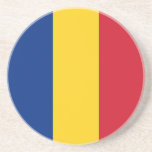Posavasos Bandera de Rumania<br><div class="desc">Bandera patriótica de Rumania.</div>