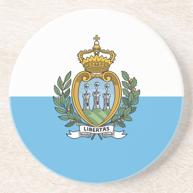 Posavasos Bandera de San Marino (Frente)