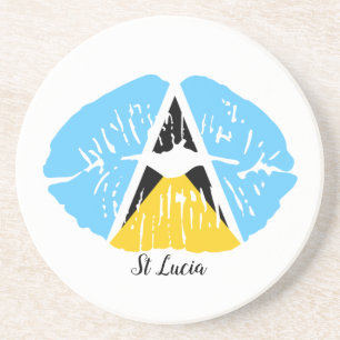 Posavasos Bandera de Santa Lucía  