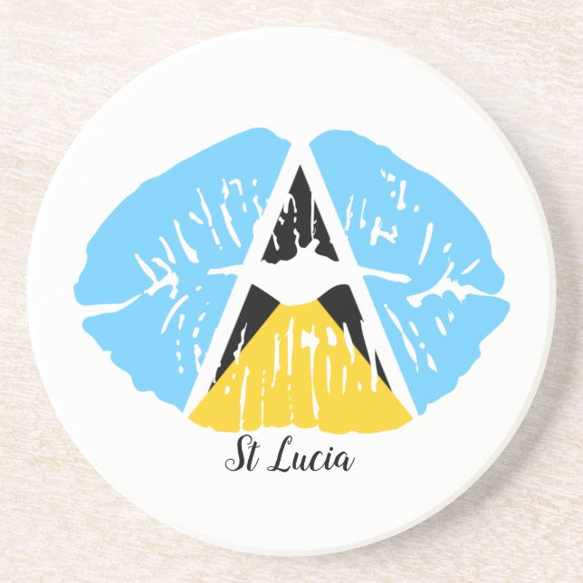 Posavasos Bandera de Santa Lucía   (Frente)