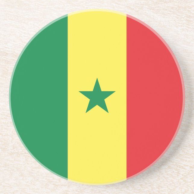 Posavasos Bandera de Senegal (Frente)