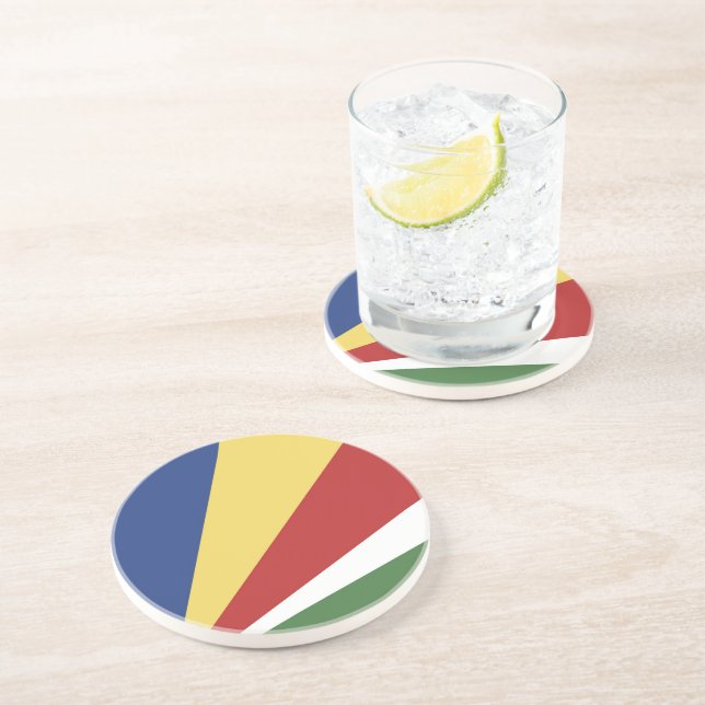 Posavasos Bandera de Seychelles (Lado)