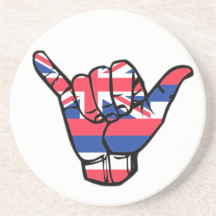 Posavasos Bandera de Shaka Hawaii