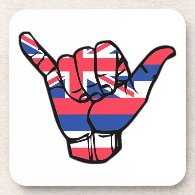 Posavasos Bandera de Shaka Hawaii (Frente)