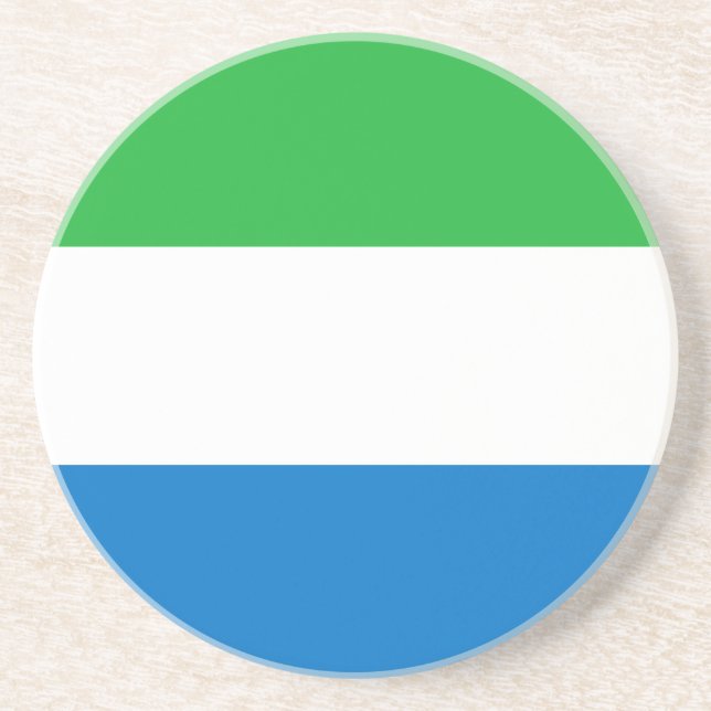 Posavasos Bandera de Sierra Leona (Frente)