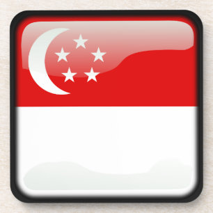 Posavasos Bandera de Singapur