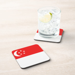 Posavasos Bandera de Singapur