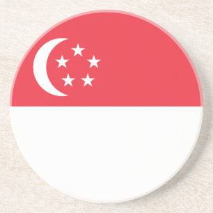 Posavasos Bandera de Singapur