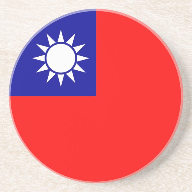 Posavasos Bandera de Taiwán (Frente)