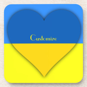 Posavasos Bandera de Ucrania azul Thunder_Cove 