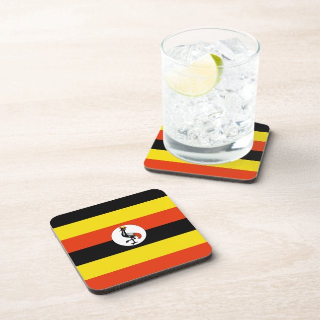 Posavasos Bandera de Uganda (Lado Derecho)