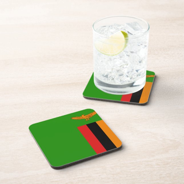 Posavasos Bandera de Zambia (Lado Derecho)