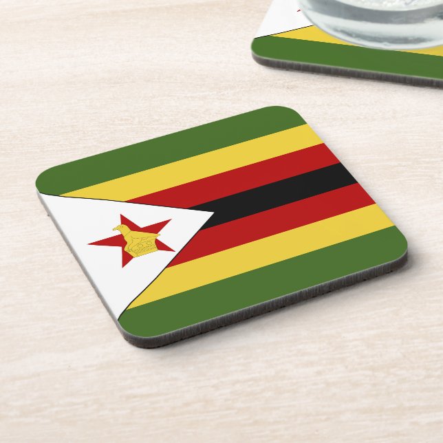 Posavasos Bandera de Zimbabue (Lado Izquierdo)