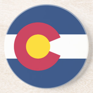 Posavasos Bandera del estado de Colorado