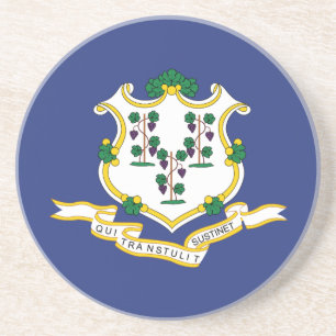 Posavasos Bandera del estado de Connecticut