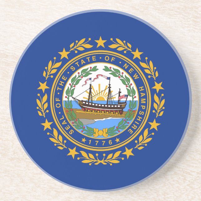 Posavasos Bandera del estado de Hampshire (Frente)