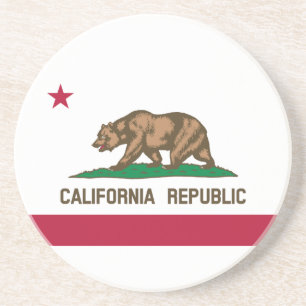 Posavasos Bandera del estado de la República de California