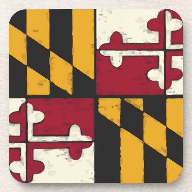 Posavasos Bandera del Estado de Maryland (Frente)