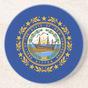 Posavasos Bandera del estado de New Hampshire