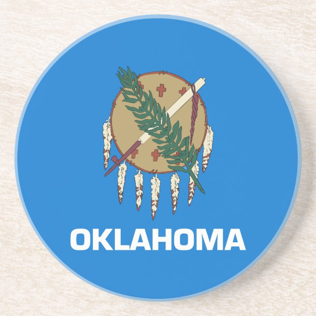 Posavasos Bandera del estado de Oklahoma (Frente)