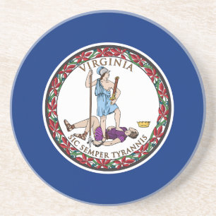 Posavasos Bandera del estado de Virginia