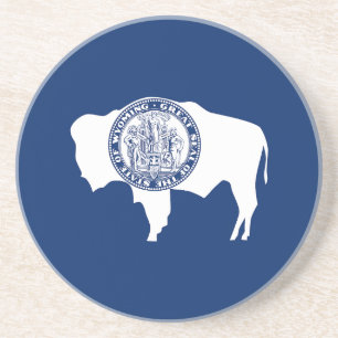Posavasos Bandera del estado de Wyoming