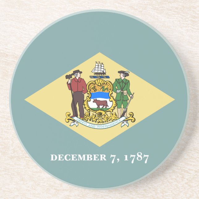 Posavasos Bandera del estado Delaware (Frente)