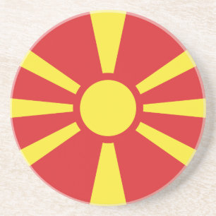Posavasos Bandera del Norte de Macedonia