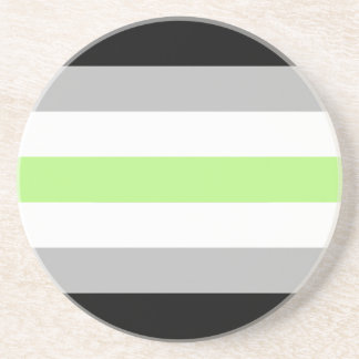 Posavasos Bandera del Orgullo Agénero – Identidad Agénero LG