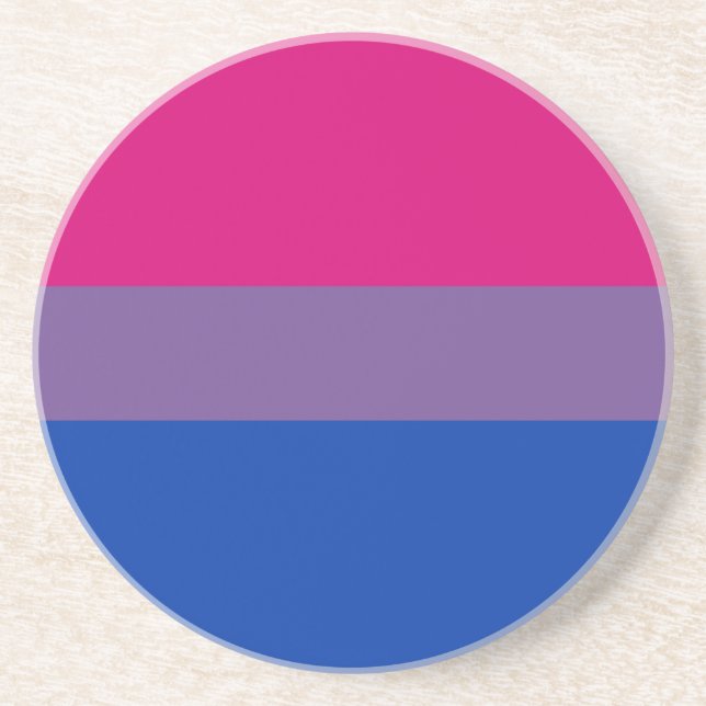 Posavasos Bandera del Orgullo Bisexual (Frente)