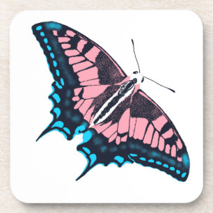 Posavasos Bandera del Orgullo Transgénero Mariposa Tradicion