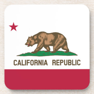 Posavasos Bandera del oso de la República Cali de California