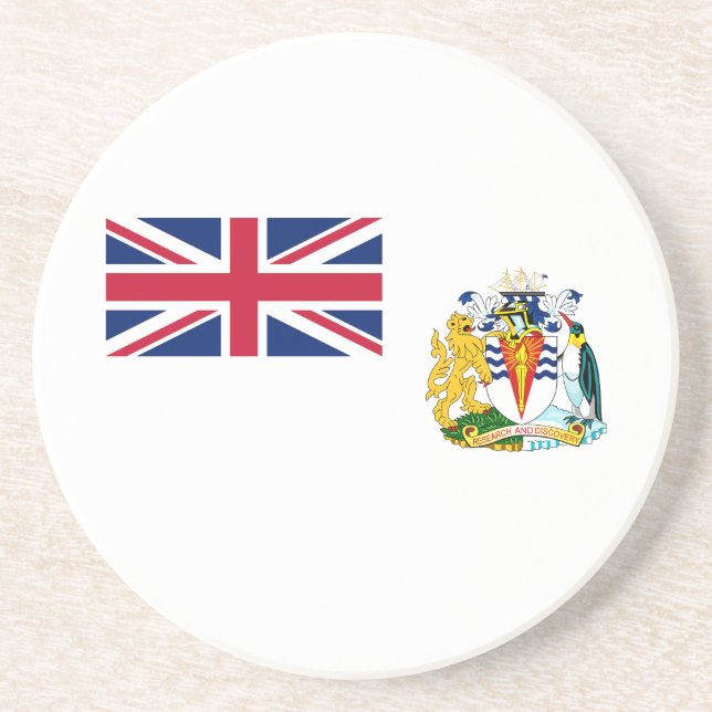 Posavasos Bandera del Territorio Antártico Británico (Frente)