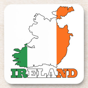 Posavasos Bandera en el mapa de Irlanda