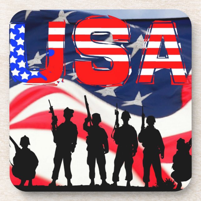 Posavasos Bandera estadounidense (Frente)