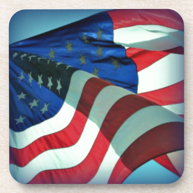 Posavasos Bandera estadounidense (Frente)