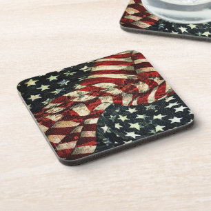 Posavasos Bandera estadounidense-camuflaje por Shirley Taylo