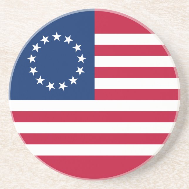 Posavasos Bandera estadounidense de Betsy Ross (Frente)