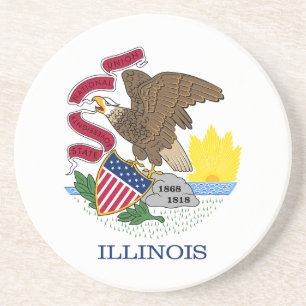 Posavasos Bandera Estatal de Illinois