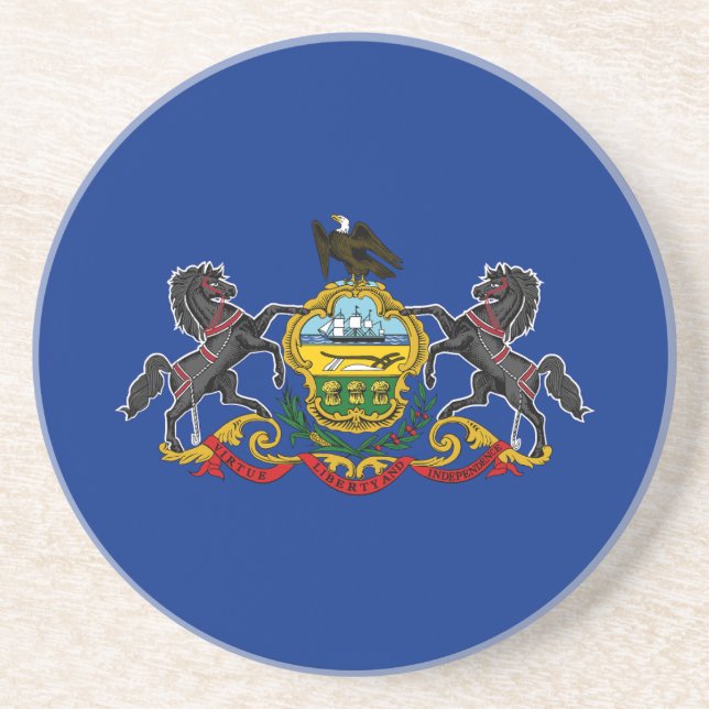 Posavasos Bandera Estatal de Pennsylvania (Frente)