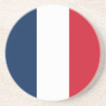 Posavasos Bandera francesa<br><div class="desc">La bandera nacional de Francia.</div>