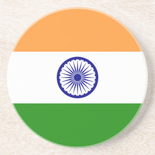 Posavasos Bandera india - Imagen de alta calidad