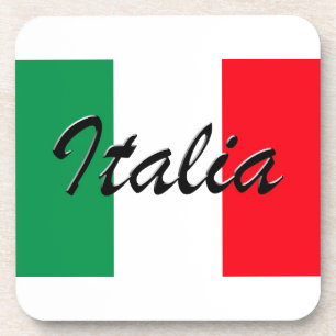 Posavasos Bandera italiana - Alta calidad