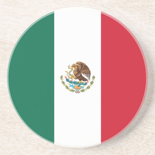 Posavasos Bandera Mexicana (Frente)