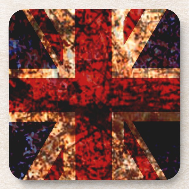 Posavasos Bandera mundial de Union Jack UK (Frente)