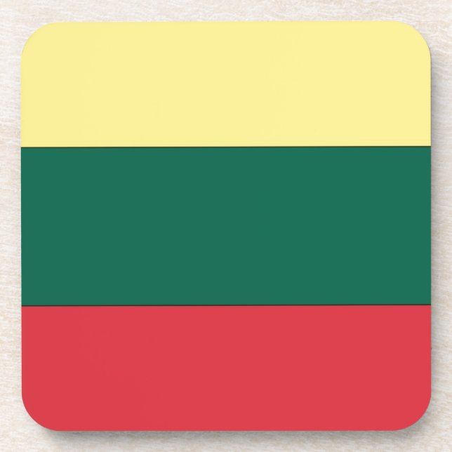 Posavasos Bandera nacional de Lituania (Frente)