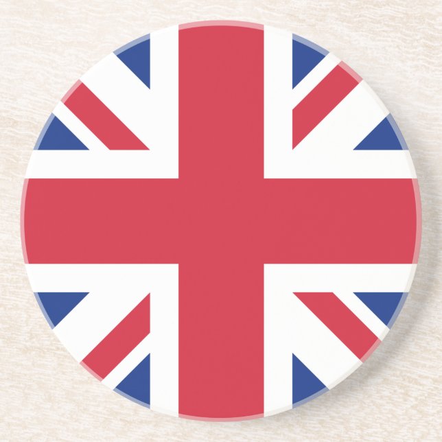 Posavasos Bandera nacional de Union Jack del Reino Unido Ing (Frente)