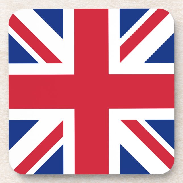 Posavasos Bandera nacional de Union Jack del Reino Unido Ing (Frente)