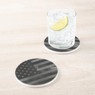 Posavasos Bandera norteamericana negra